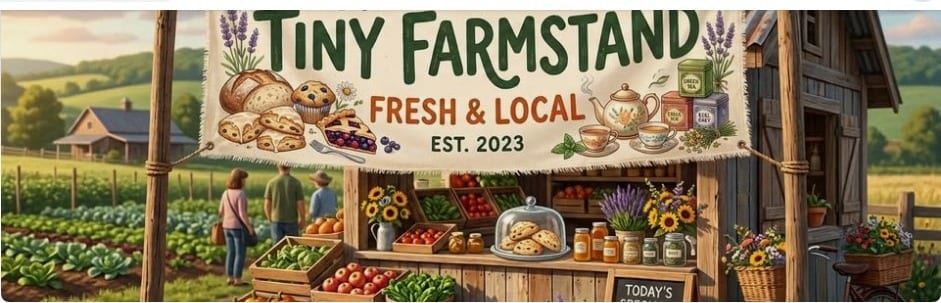 The Tiny Farm Stand, from their own business page